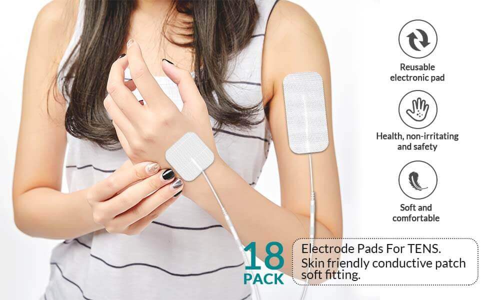 DONECO replacement pads for tens unit - 18 Pcs - Universal Electrodes Pads
