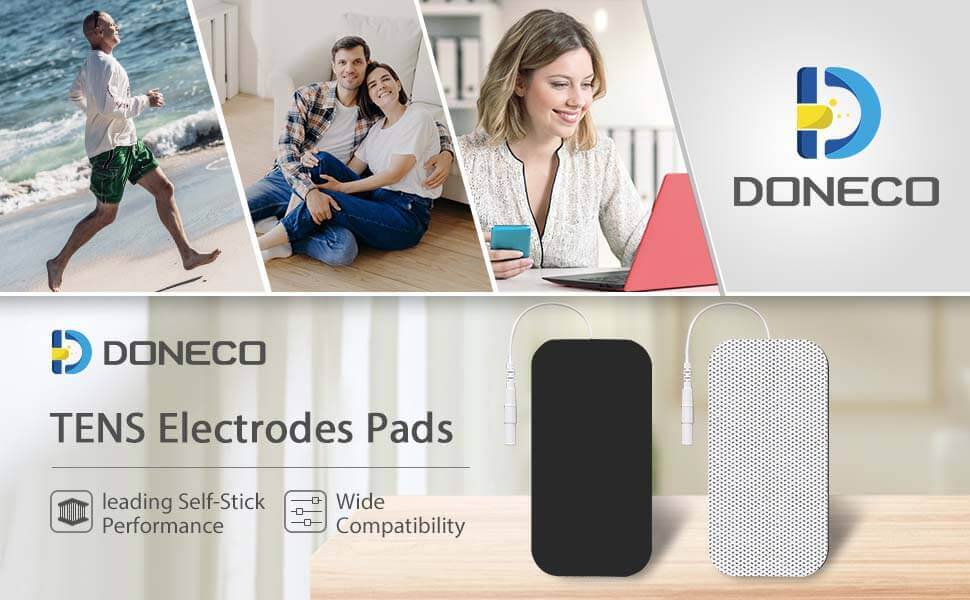 DONECO TENS Electrodes Pads - 20 Pcs - 2x4in