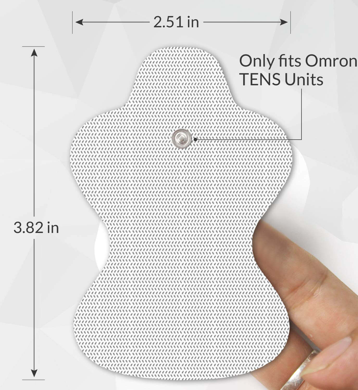 Omron Compatible Replacement Pads for TENS Unit - 10 Pcs - only fits Omron TENS units